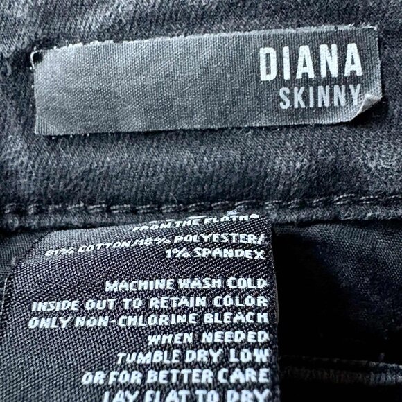 Kut from the Kloth Diana Mid Rise Relaxed Fit Skinny Jeans - Black - 14 - Picture 9 of 11